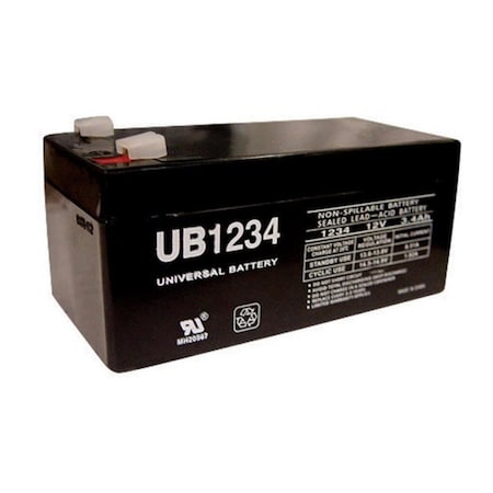 Upg UB1234 12V 3.4A SLA Battery, 2PK 8296998